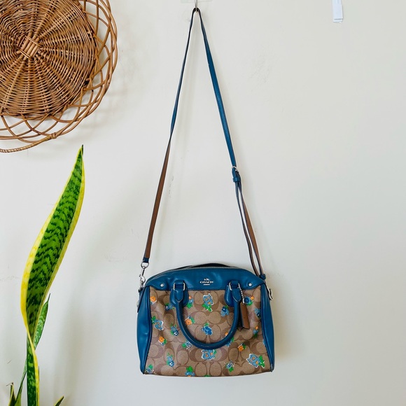 Coach Handbags - Coach Floral Small Crossbody Bag